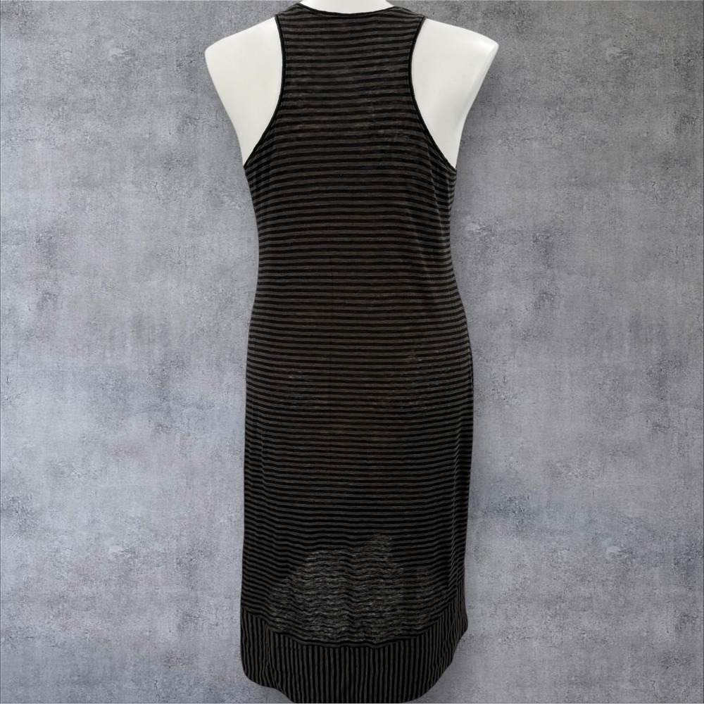 Eileen Fisher Linen Tank Dress Striped Casual Sleeveless Dress M - Picture 2 of 9